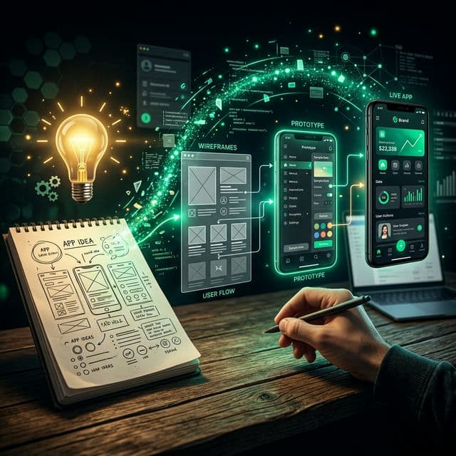 Como Tirar uma Ideia de Aplicativo do Papel sem Saber Programar (Guia 2026)